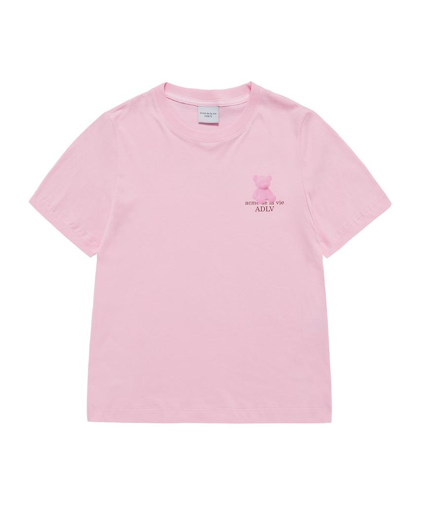ACME DE LA VIE Woman Fuzzy Bear Short Sleeve T-Shirt (2 Color)