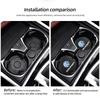 Car Emblem Anti-Slip Pad Water Cup Mat Holder Drink Coaster For VW R Line GTI Polo Golf Passat CC Tiguan Arteon Touareg Scirocco