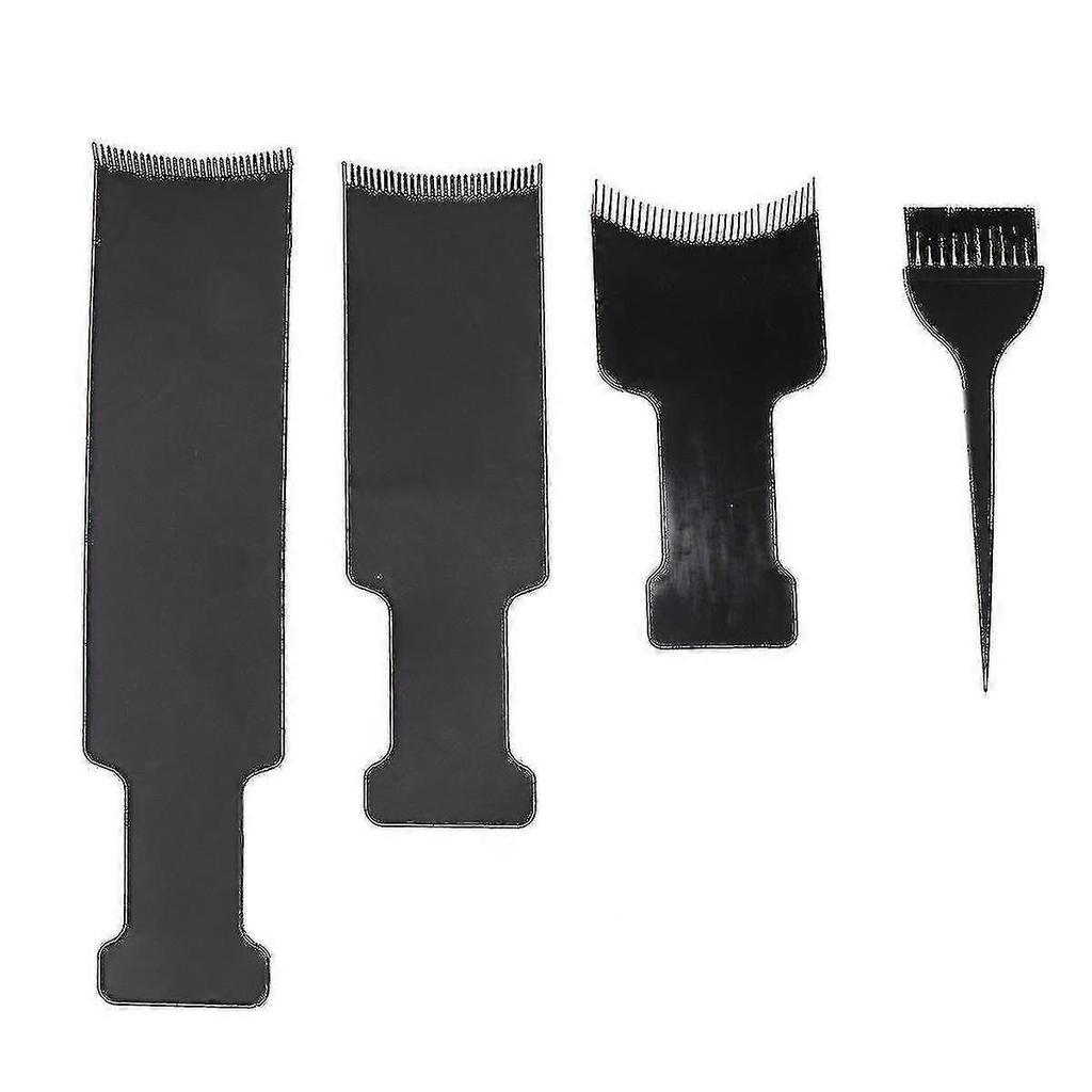 4 Pcs Hair Highlighting Kit - Comb, Tint Board & Brush for Easy, Mess-Free Hair Coloring At Home or Salon