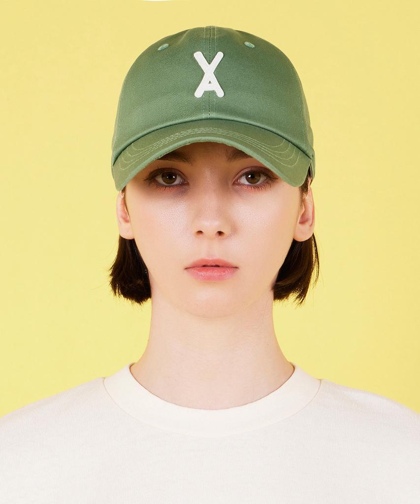 Bajal Va Applique Oversized Ball Cap Light Green