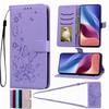 Skórzane etui typu flip z motywem motyla dla Samsung Galaxy A36 A56 5G A26 A16 Honor X9C X7C Xiaomi Redmi 15 Note 13 14 Pro Pasek Portfel Etui z przegródkami na karty