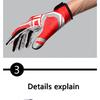 Football Gloves with Padding Receiving Gloves with Adhesive Padding Indoor Football Gloves Rugby and Baseball Hitting Glove 1071