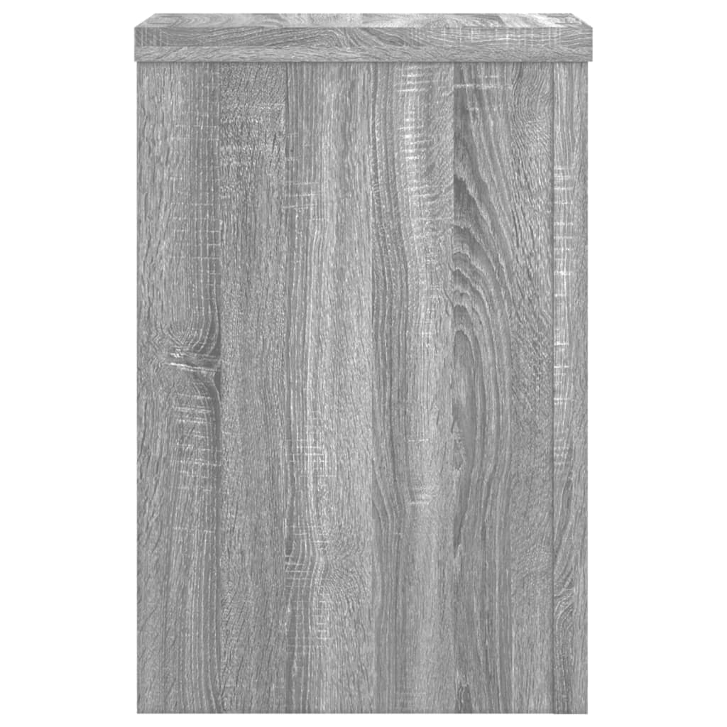 Plant Stand Set of 2 Grey Sonoma 20 x 20 x 30 cm Engineered Wood