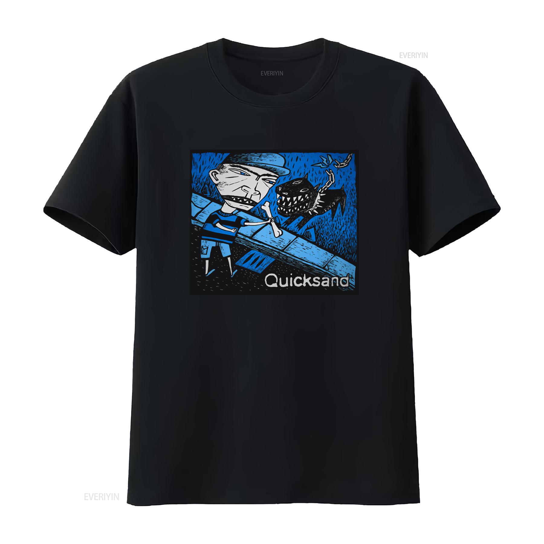 

Quicksand Slip Tour Cotton T Shirt for Friends in Sizes S to 4XL with Unique Design vintage Washed streetwear 4XL