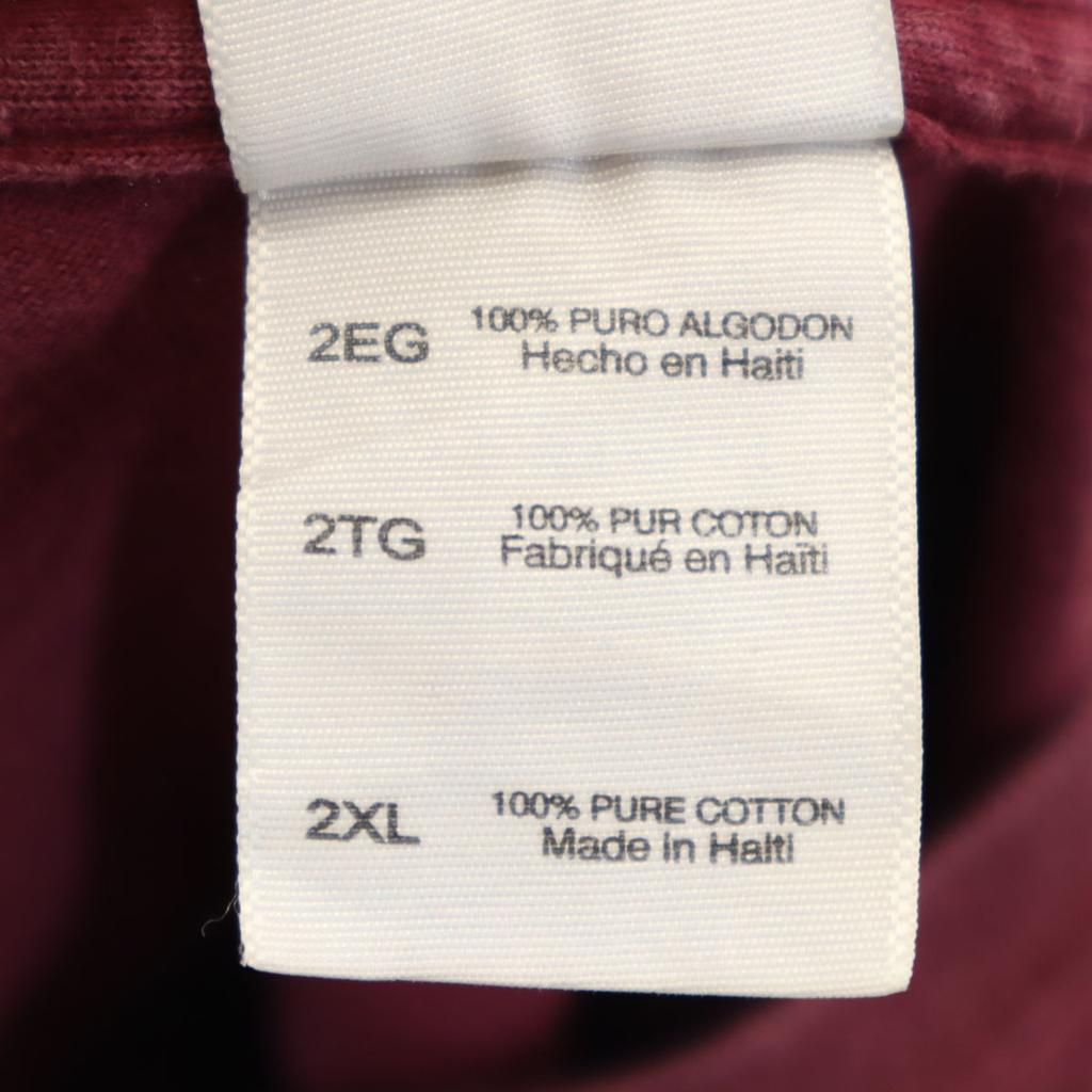 GILDAN Back print STURGIS Short sleeve T-shirt 2XL Bordeaux Bike Big Size Men's Used