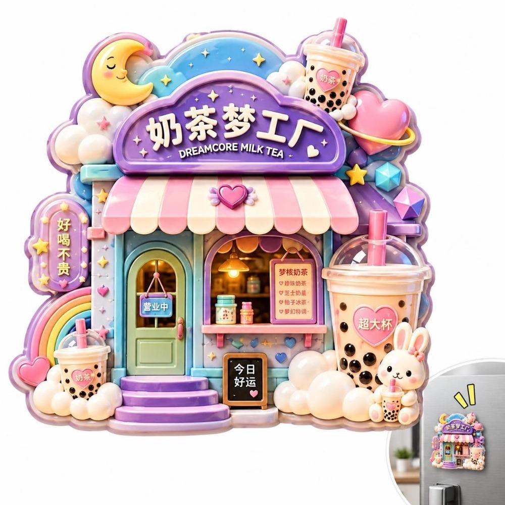 3D Relief Fridge Magnet Cartoon Pattern Decorative Fridge Magnet Refrigerator Magnet  Home Decor