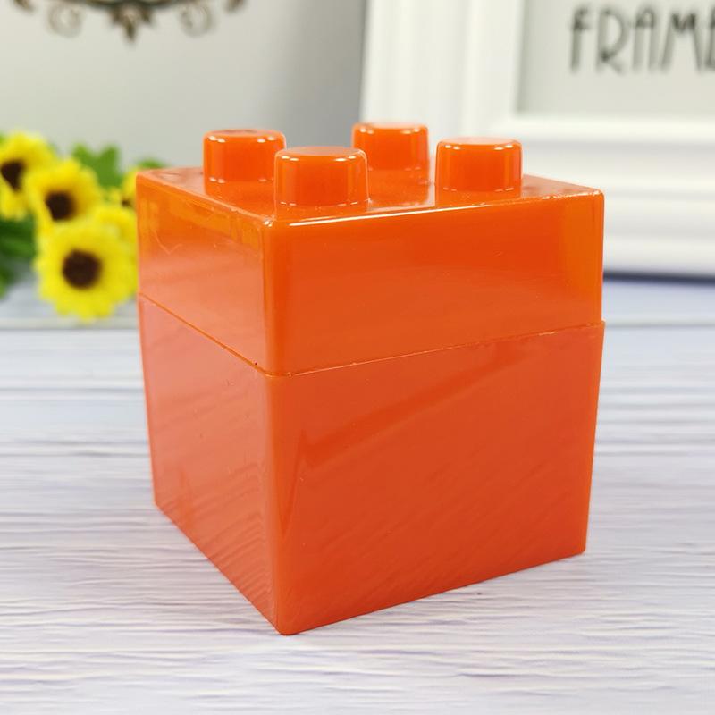 

12/24pcs Personalized Cute Transparent Building Blocks Plastic Storage Box Wedding Candy Box Party Birthday Candy Box 12PCS&53X50X50mm