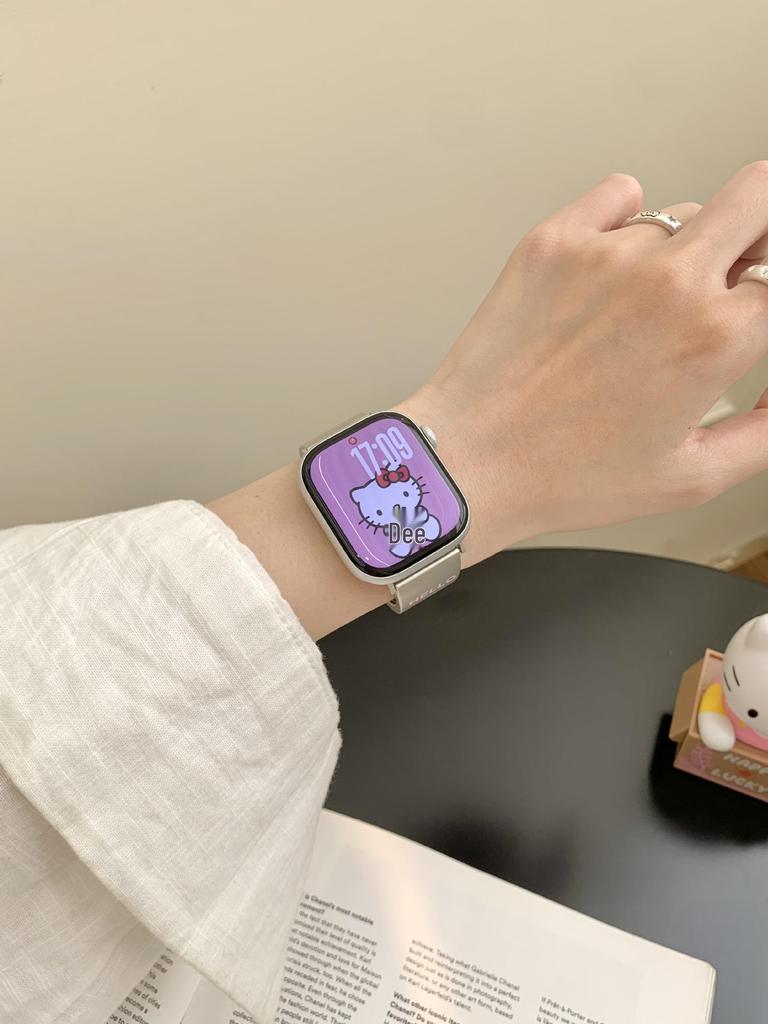 Kompatibles Katzenarmband für Apple Watch Serie S11/10/9/8/7/6/5/SE - 20mm Band