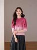 2025 Women's 3D Gradient Wool Sweater, Autumn/Winter, Long-Sleeve, Loose Fit