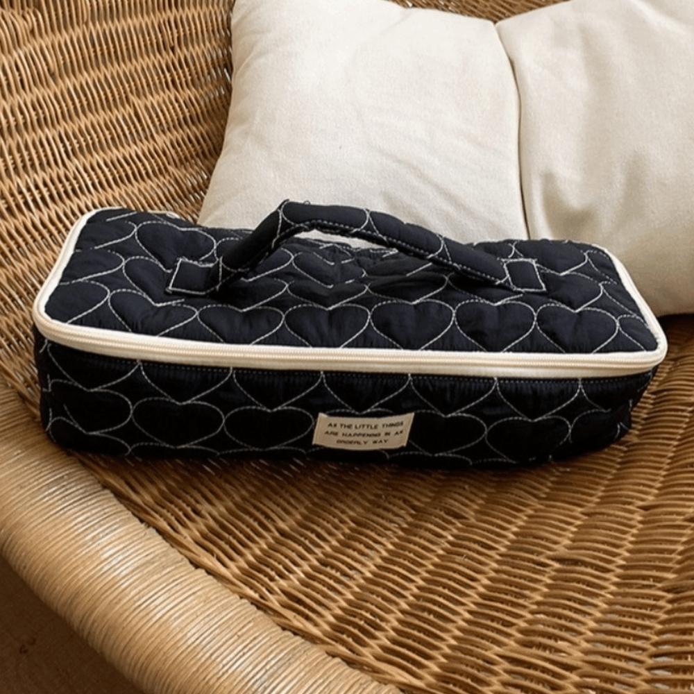 Fashion Large Capacity Hair Dryer Storage Bag Portable Travel Design Cosmetic Bag Lightweight Zipper Toiletry Bag Women