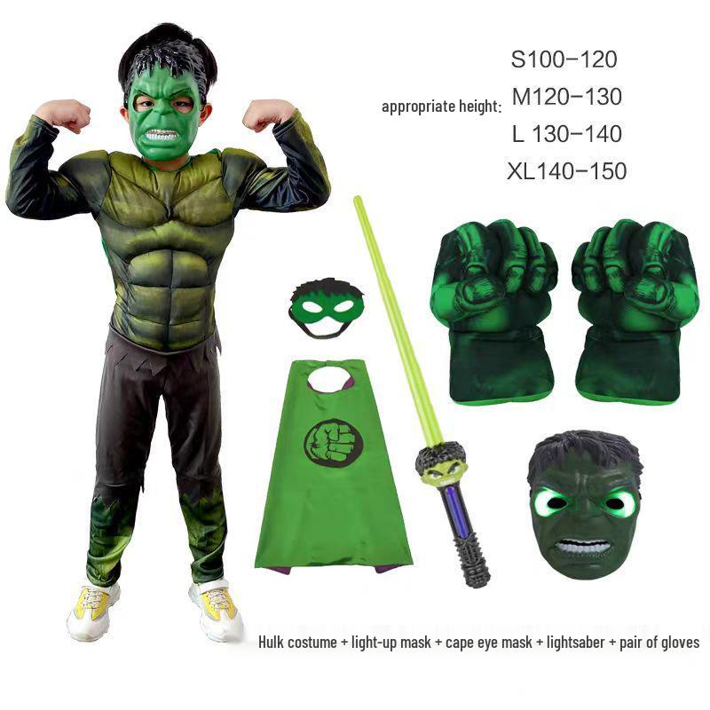 Hulk Muscle Costume for Kids & Adults - Halloween Cosplay Anime Role-Playing Outfit