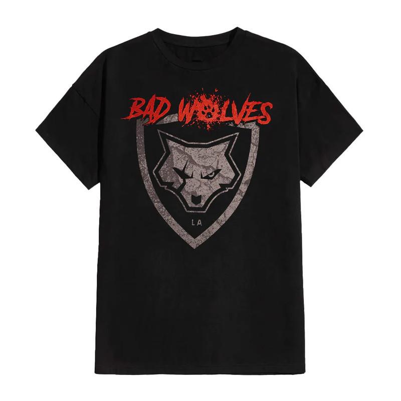 Black Metal Band Wolves in The Throne Room Digital Print American Pure Cotton Shortsleeved Tshirt for Men