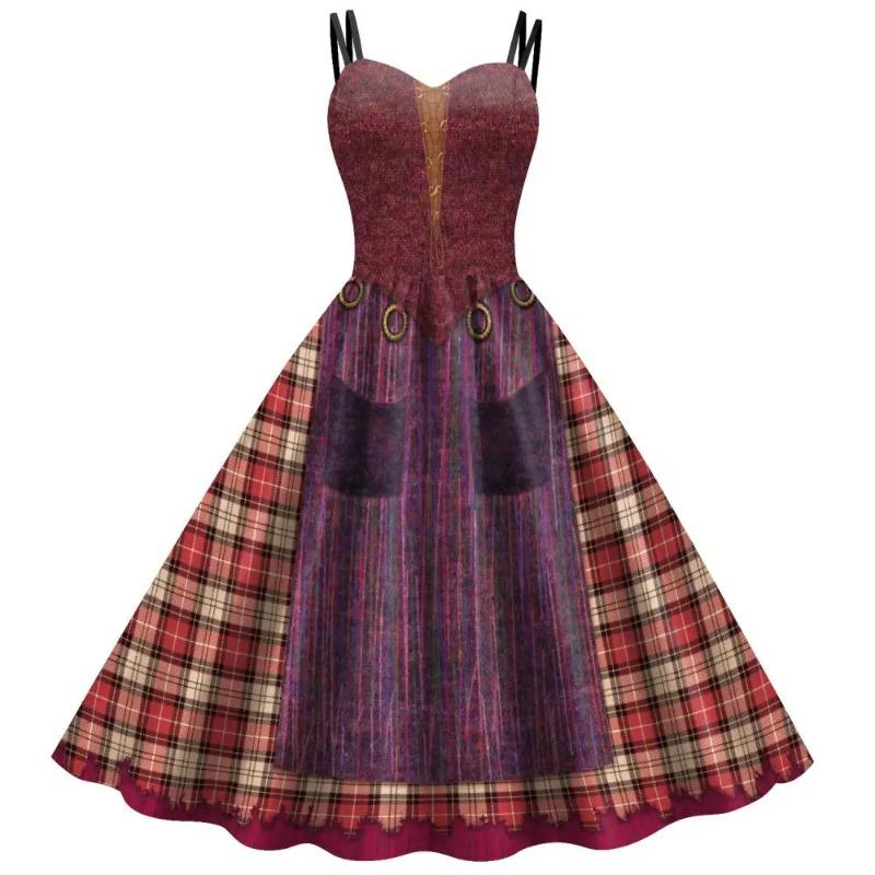 Hexenkleid Damen Winifred Sanderson Mary Sarah Schwester Cosplay Kostüm Erwachsener Klassisches Kleid