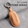 4 Tasten Leder Auto Fernbedienung Schlüsselhülle Abdeckung Für Ford Tourneo Custom Equator Sport Equator Für Jmc Territory Schlüssel Zubehör