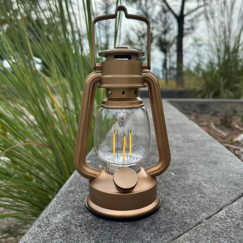 Retro Camping Lantern No. 5: Outdoor Lighting, Battery-Powered, Ambiance & Tent Light