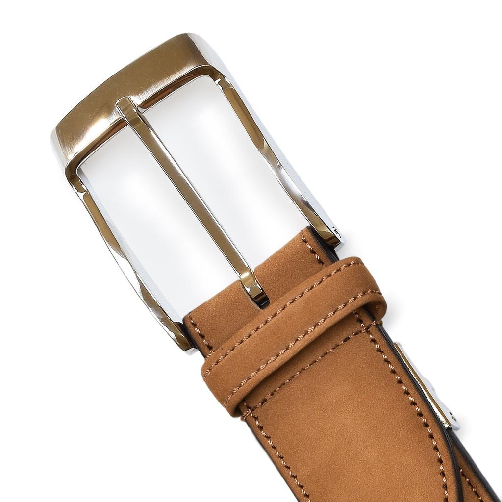 TAVARAT Genuine Leather Made In 35mm Nubuck and Himeji Adjustable Size Men's Belt, Japan, Leather, (Navy)