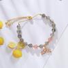 Natural strawberry crystal bracelet fishtail design Bangles Women Fashion Jewelry accessories Gift