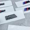 2PCS is suitable for BMW Group M-mark decorative ABS badge body fender sticker general style accessories.