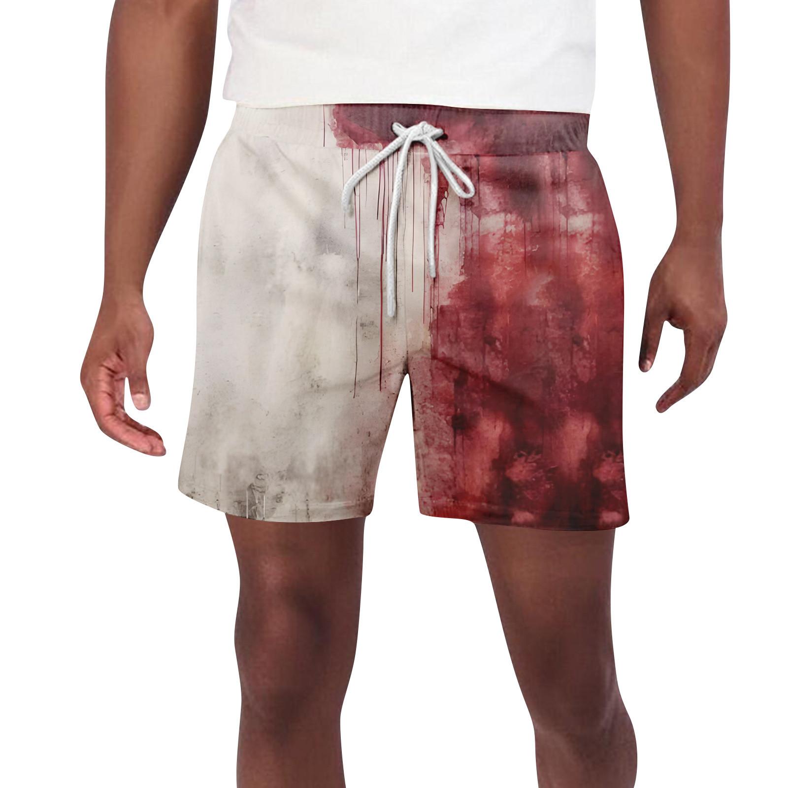 

Мужские шорты с принтом на тему Хэллоуина и ужасов, мужские повседневные спортивные пляжные шорты на шнурке XL