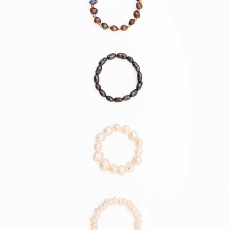 A BIT MOR PEARL RINGS