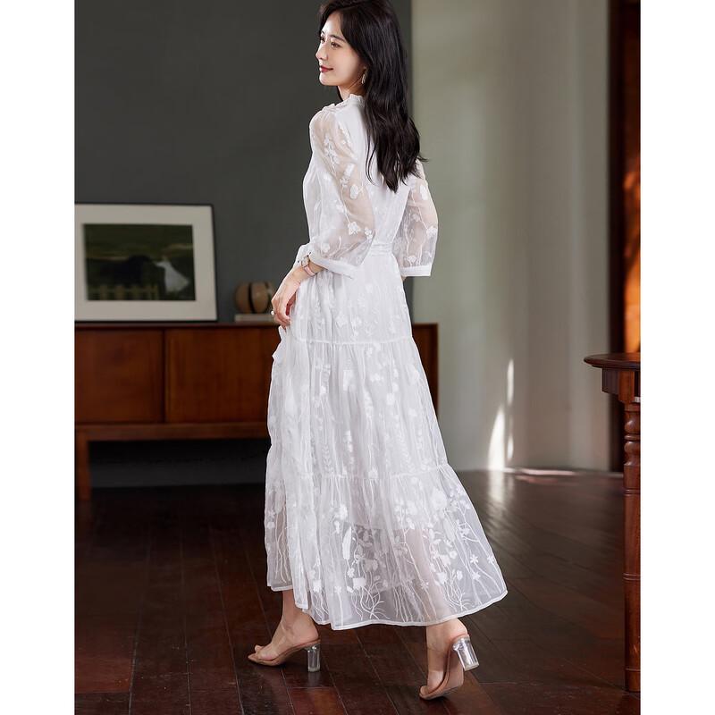 

Demana Victoria Fairy Embroidered Chiffon Maxi Dress XL