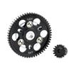 LCX Racing 1/10 RC Crawler Hard Steel 32P 56T Spur Gear w/ 15T Pinion Gear for Axial SCX10 Wraith Upgrades Parts Accessories