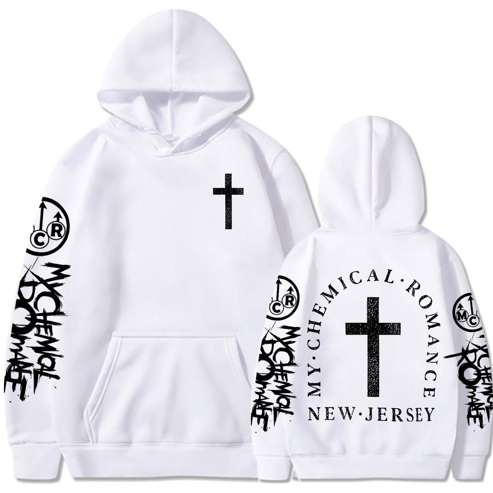 My Chemical Romance Christian Jesus Bluzy Mężczyźni Kobiety Odzież Gotycki Punkowy Zespół Długie Rękawy Oversize Bluzy Streetwear