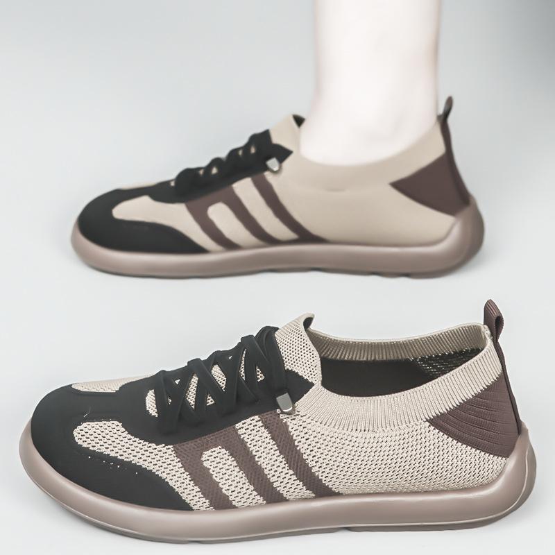 2025 New Fashion Casual Shoes Comfortable Women Breathable Antiskid Sneakers Men Mesh Flat Shoes