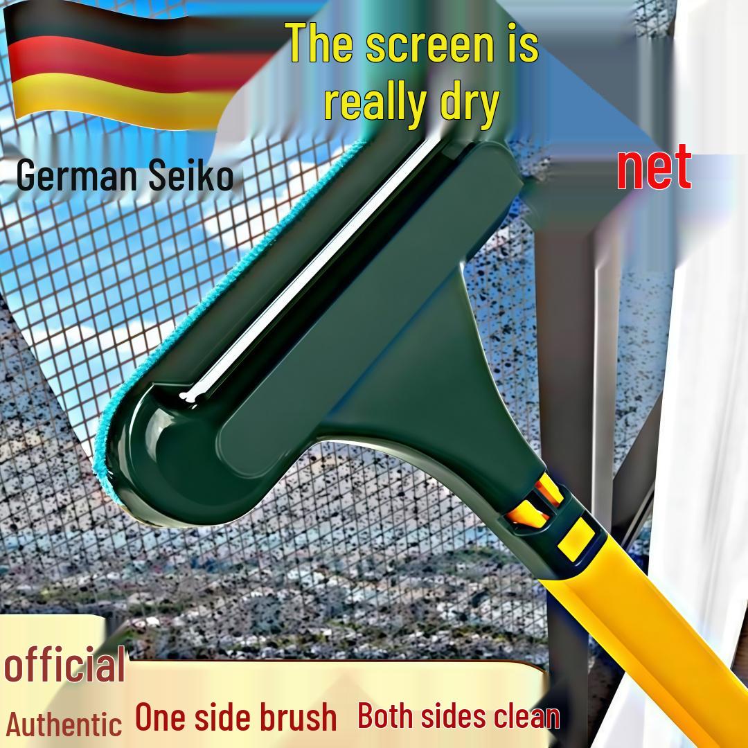 2-in-1 Double-Sided Window Screen Brush - Effortless Cleaning Tool for Wet & Dry Use