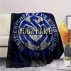 1PC Msv Duisburg Custom Name Patterned Flannel Blanket Suitable For All Seasons For Home Decor Warmth And Comfort Gifts Holiday Present