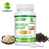 Cápsulas de suplemento alimentar de extrato de Boswellia; suplemento nutricional diário para cuidados articulares para adultos.