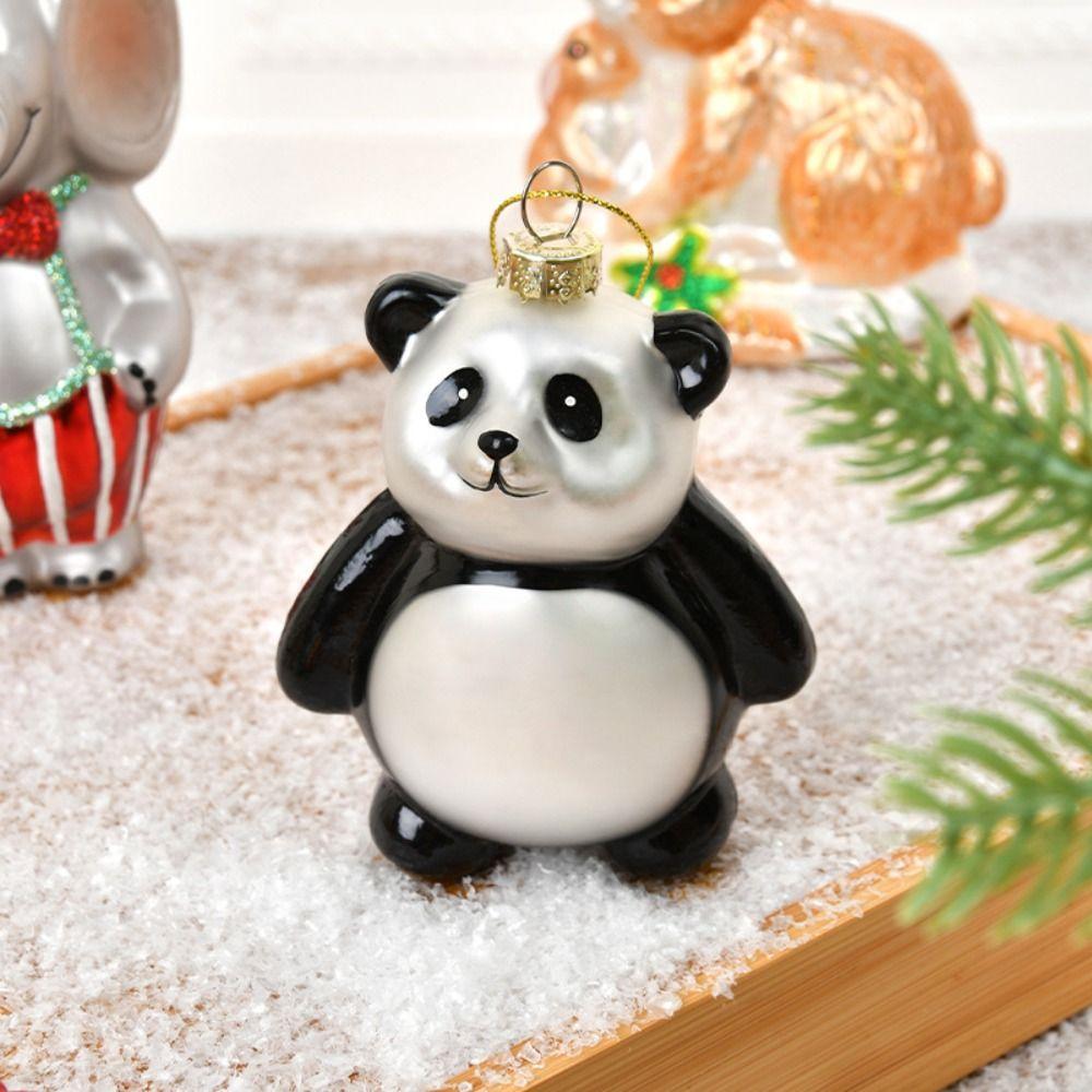 Rooster Panda Elephant Shape Christmas Decorations Hanging Ornaments Scene Arrangement