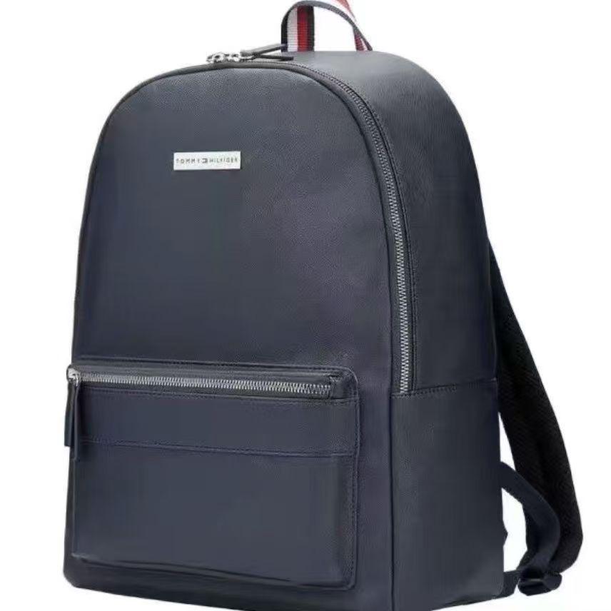TMF Versatile Fashion Double-Shoulder PU Leather Backpack - Trendy, Large-Capacity for Men & Women