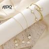 Lightweight Structure Jewelry Set 5Pcs/Set Women Lucky Flower Decor Sparkling Rhinestones Fashionable