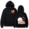 Men's Hoodie with Cute Bubu and Dudu Cartoon Prints - Autumn/Winter Harajuku Style Fashionable Casual Hip Hop Top