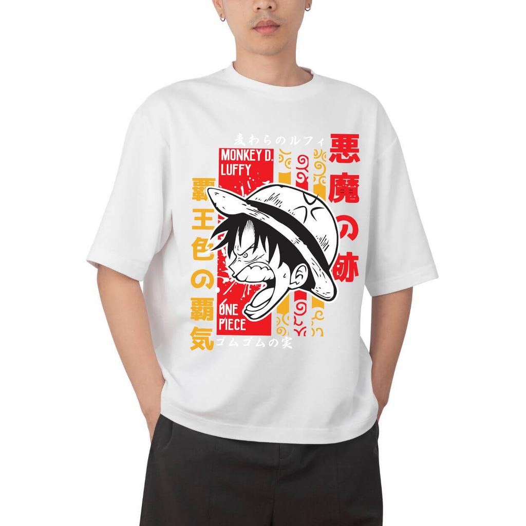 2026 New One Piece Monkey D Luffy Haki Gear 5 Printed Short Sleeve Tshirt Mens and Womens Tshirt Mens Tops Sports Tshirt