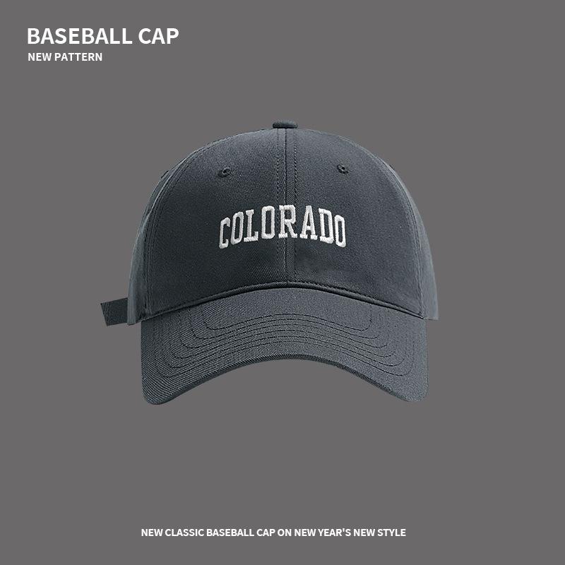 Baseball Cap Women's Spring and Summer Deep Top Wide Brim Big Head Circumference Peaked Cap Couple Versatile Trendy Face Small Sun Protection Visor