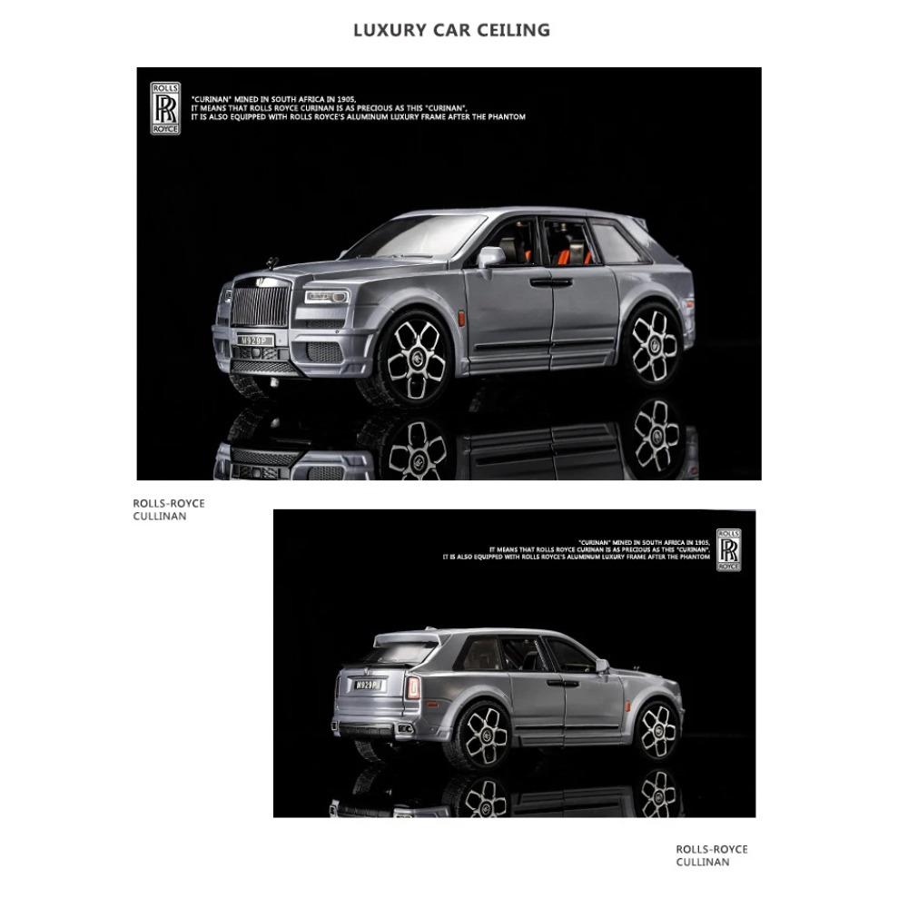 1/20 Rolls Royce Cullinan SUV Alloy Car Model Sound and Light Simulation Car Decoration Collection Child Toy Gift