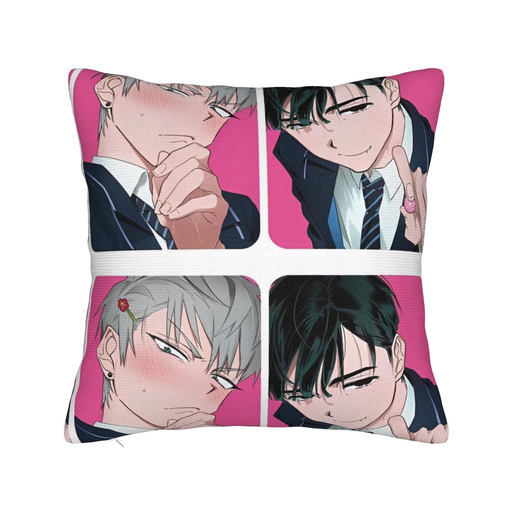 Alien Stage Anime Square Pillow Cases Cushion Cover Funny Zipper Decorative Pillowcase for Home 40x40cm