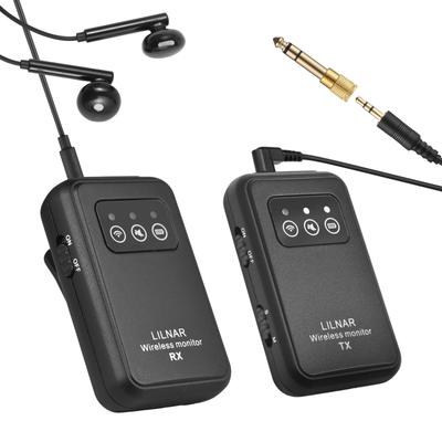 2.4G Bezprzewodowy system monitorowania dousznego Bezprzewodowy system IEM z nadajnikiem-odbiornikiem Automatyczne parowanie Profesjonalny monitor douszny do komputera i telefonu