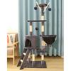 Five-Level Cat Tree with Sisal Post and Bed
