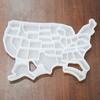 Non-stick Ice Cube Tray Large Capacity Convenient United States Map Save Time And Effort Household Mold