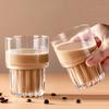 155ml/250ml/316ml Coffee Mug Heat-Resistant Glass Cups Transparent Tea Mug Water Cup for Drinking Milk Juice Tumblers Gift Glass