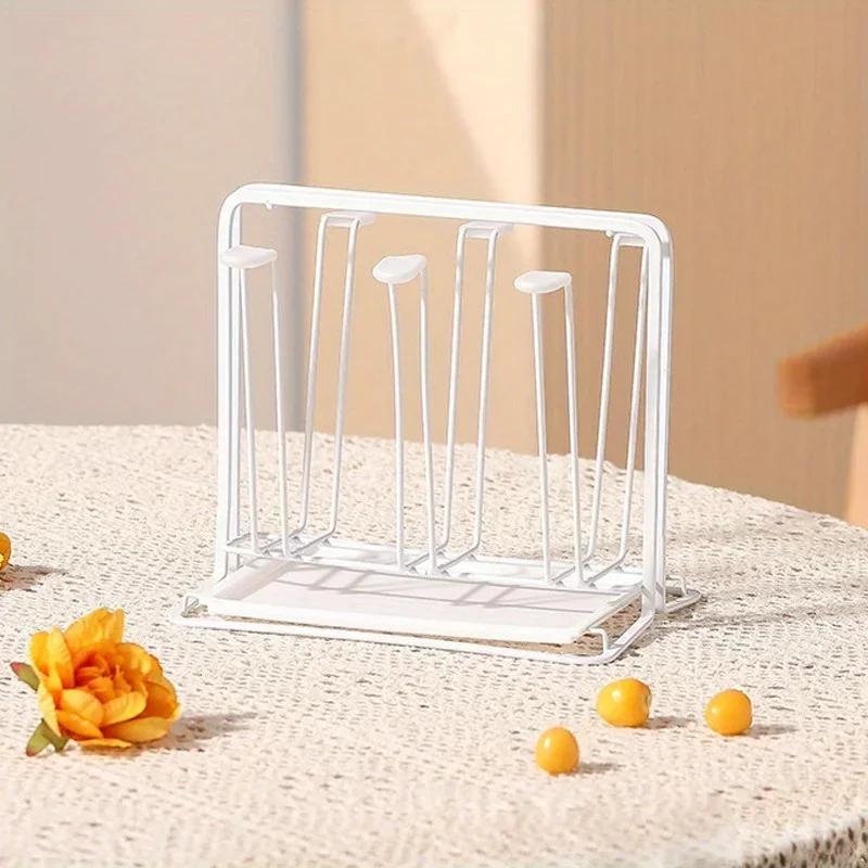 Water Draining Cup Holder Household Water Cup Rack Living Room Kitchen Organizer and Storage Glasses Drying Rack