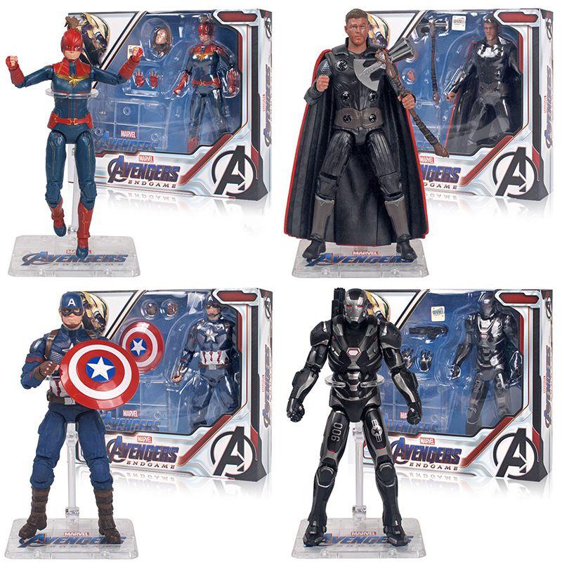Avengers 4 Captain America Bewegliche PVC Actionfigur mit Ständerbox für Sammler