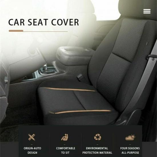 Black Cloth Car Interior Driver Seat Bottom Cover Repalce For Silverado 08-13