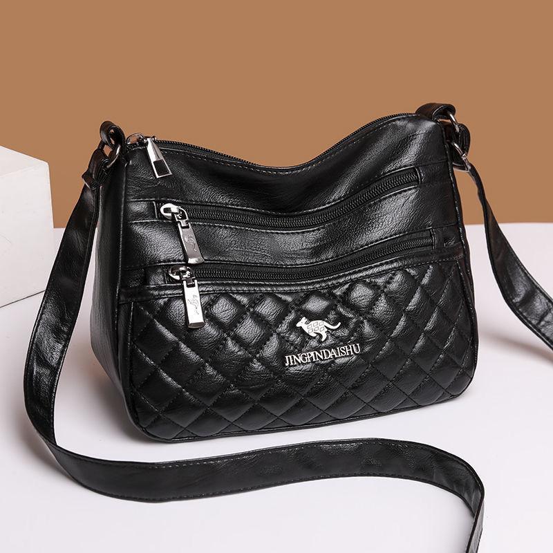 WTEMPO Crossbodytas, Enkele schouder, Dames Grote capaciteit zwart