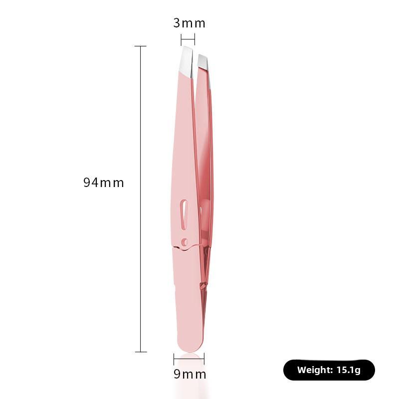 

Высококачественные пинцеты из нержавеющей стали для бровей для выщипывания бороды и удаления волос Eyebrow clip розовый