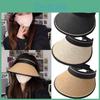 Casual Women's Uv Blocking Wide Brim Straw Hat Perfect For Summer Outdoor Activities