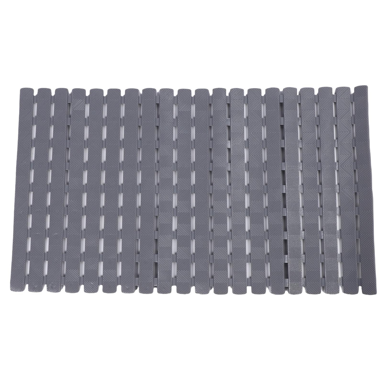 

Коврик для ванны противоскользящий с присосками сливными отверстиями мягкий ПВХ коврик для пола в душевой для ванной 40 Х 40 X 70cm / 15.7 X 27.6in